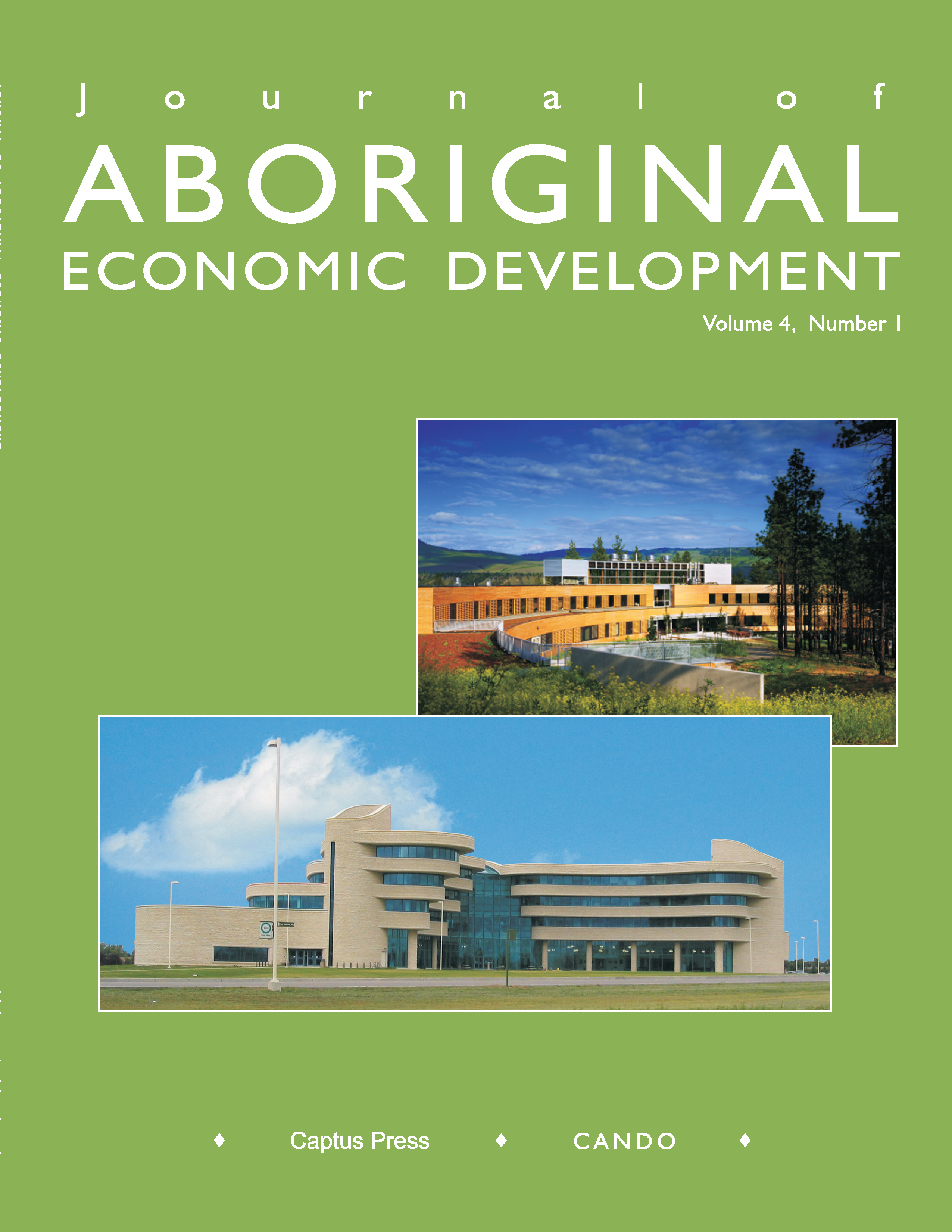 Cover image depicting the Nicola Valley Institute of Technology and the First Nations University of Canada
